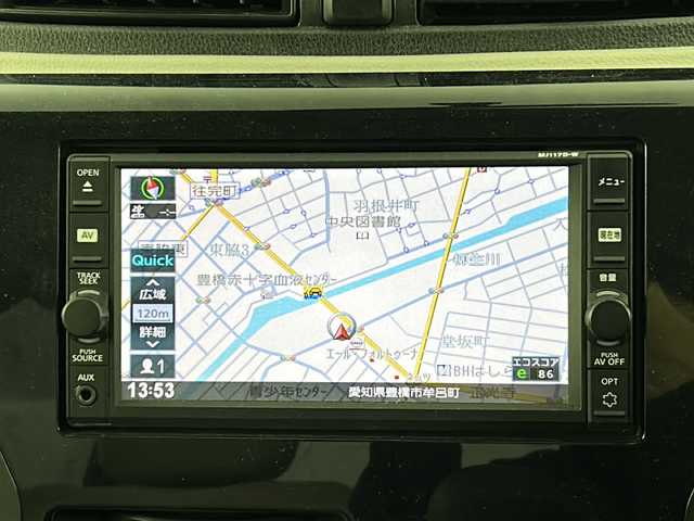 日産 デイズ J 愛知県 2017(平29)年 3.8万km クールシルバー 禁煙車/純正7インチSDナビ/（Bluetooth/フルセグTV/AM/FM/CD/SD)/純正フロアマット/電動格納ミラー/ベンチシート/アンチロックブレーキシステム/エアコン/パワーウィンド/パワーステアリング/リモコンキー
