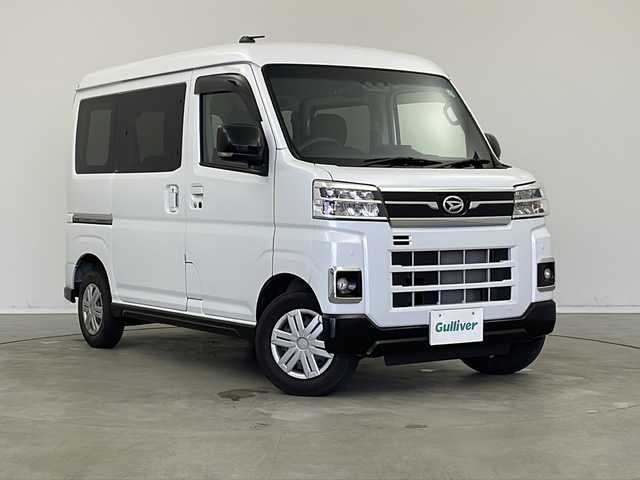 ダイハツ アトレー バン RS 新潟県 2023(令5)年 2.7万km シャイニングホワイトパール 衝突被害軽減システム/コーナーセンサー/ターボ/クルーズコントロール/デジタルインナーミラー/ステアリングスイッチ/フルセグTV/ディスプレイオーディオ/バックカメラ/Bluetooth接続/USB入力端子/前方ドラレコ/両側パワースライド/保証書/取扱説明書