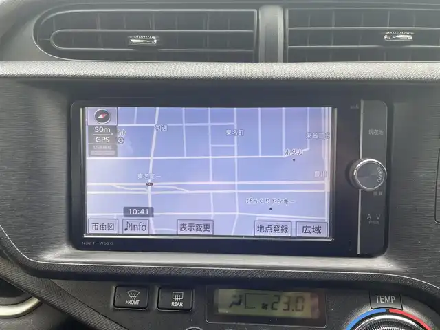 トヨタ アクア G 愛知県 2014(平26)年 7.8万km ディープアメジストマイカメタリック (株)IDOMが運営する【じしゃロン豊川店】の自社ローン専用車両になります。こちらは現金またはオートローンご利用時の価格です。自社ローンご希望の方は別途その旨お申付け下さい/ 純正メモリナビ/　◯ CD再生機能/　◯ DVD再生機能/　◯ BT対応/　◯ フルセグTV/ バックカメラ/ ETC/ プッシュスタート/ 革巻ステアリング/ ステアリングスイッチ/ ウインカーミラー/ ドアバイザー/ 純正フロアマット