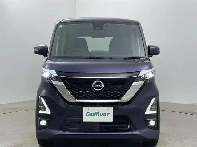 日産 ルークス HWS Gターボ プロパイロットED 岡山県 2021(令3)年 2万km アメジストパープル 純正9インチナビ/【フルセグ/Bluetooth/DVD】/アラウンドビューモニター/純正15inアルミホイール+サマータイヤ：装着/プロパイロット/ビルトインETC/LEDヘッドライト（AUTO機能付き）/リアサーキュレーター/シートバックテーブル/ISOFIX/ハンズフリードア/インテリジェントモビリティ/・インテリジェントエマージェンシーブレーキ/・アダプティブLEDヘッドライトシステム/・踏み間違い衝突防止アシスト/・車線逸脱警報機能/・車線逸脱防止支援システム/・前方衝突予測警報/・ふらつき警報/・先行車発進お知らせ機能/・標識認識機能/(進入禁止、最高速度、一時停止)/・SOSコール
