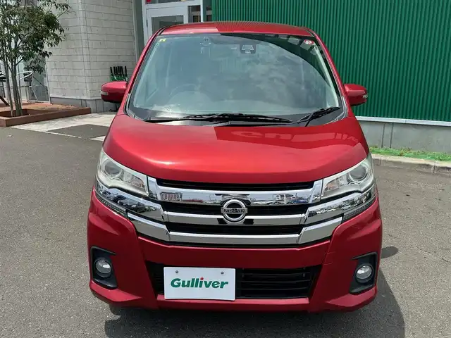 日産 デイズ ハイウェイスターG 宮城県 2017(平29)年 4.8万km スパークリングレッドM 純正ナビ/フルセグ/Bluetooth/CD/DVD/SD/MSV/AM/FM/全周囲カメラ/ETC/フロントドライブレコーダー/衝突被害軽減ブレーキ/キセノンヘッドランプ/フォグランプ/ハイビームアシスト/オートライト/アイドリングストップ/純正フロアマット/サイドバイザー/本革巻きステアリング/ステアリングスイッチ/電動格納ドアミラー/ドアミラーウインカー/オートエアコン/スマートキー/プッシュエンジンスタート