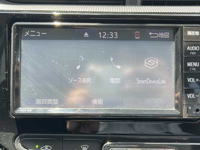 トヨタ アクア S スタイルブラック 岐阜県 2019(令1)年 5.1万km ダークブルーマイカ 純正７インチナビ/ワンセグテレビ/ETC/ドライブレコーダー前後/LEDライト/トヨタセーフティプラス/アイドリングストップ/コーナーセンサー/ウィンカーミラー/ドアバイザー/プッシュスタート/スマートキー