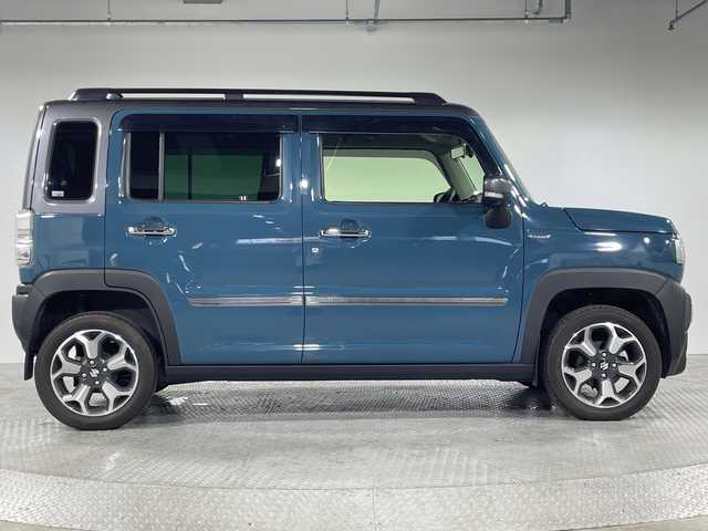 スズキ ハスラー Jスタイル Ⅱ ターボ 神奈川県 2023(令5)年 1.1万km 青Ⅱ 純正９インチナビ/(CD/DVD/Bluetooth/フルセグTV)/全方位カメラ/前席シートヒーター/パドルシフト/ビルトインETC/社外ドライブレコーダー/LEDヘッドライト/オートライト/革巻ステアリング/アイドリングストップ/スズキセーフティサポート/・デュアルカメラブレーキ/・誤発進抑制/・車線逸脱防止/・ふらつき警報/・先行車発進お知らせ/・アダプティブクルーズコントロール/・ハイビームアシスト/・標識認識/・後退時ブレーキサポート/・後方誤発進抑制/フロアマット/スマートキー