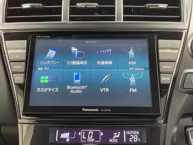 トヨタ プリウス α S チューンブラック 三重県 2014(平26)年 5.1万km パール 禁煙車　/社外８インチナビ　/フルセグＴＶ　/ＬＥＤヘッドライト　/オートライト　/エンジンスタートボタン　/スマートキー　/フォグランプ　/純正アルミ　/スマートキー　/純正フロアマット　/ＡＢＳ　/オートエアコン