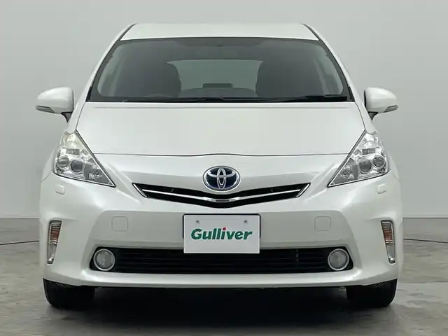 トヨタ プリウス α S チューンブラック 三重県 2014(平26)年 5.1万km パール 禁煙車　/社外８インチナビ　/フルセグＴＶ　/ＬＥＤヘッドライト　/オートライト　/エンジンスタートボタン　/スマートキー　/フォグランプ　/純正アルミ　/スマートキー　/純正フロアマット　/ＡＢＳ　/オートエアコン