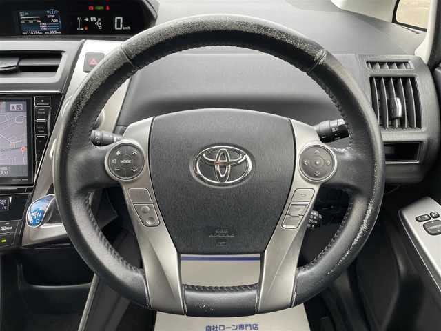 トヨタ プリウス α G ツーリングセレクション 宮城県 2015(平27)年 11.9万km ホワイトパールクリスタルシャイン (株)IDOMが運営する【じしゃロン仙台店】の自社ローン専用車両になりますこちらは現金またはオートローンご利用時の価格です。自社ローンご希望の方は別途その旨お申付け下さい/ハーフレザーシート/パワーシート/SDナビ/フルセグ/Bluetooth/バックカメラ/CD/DVD/ビルトインETC/クルコン/LEDヘッドライト