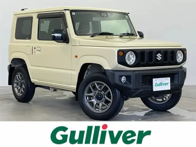 スズキ ジムニー XC 富山県 2021(令3)年 4.7万km シフォンアイボリーM パートタイム4WD/5速MT/社外8型ナビ（AM/FM/CD/DVD/BT/HDMI/USB）/フルセグTV/バックカメラ/衝突被害軽減ブレーキ/レーンキープアシスト/前後ドライブレコーダー/前席シートヒーター/プッシュスタート/スマートキー×2/純正マッドガード/クルーズコントロール/ETC/3driveEVO Pivot/LEDヘッドライト/フォグランプ/純正フロアマット/純正ドアバイザー/保証書/取扱説明書