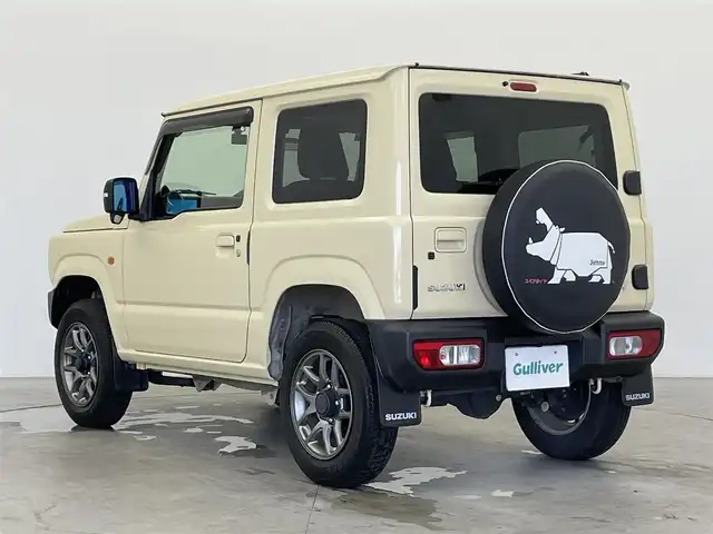 スズキ ジムニー XC 富山県 2021(令3)年 4.7万km シフォンアイボリーM パートタイム4WD/5速MT/社外8型ナビ（AM/FM/CD/DVD/BT/HDMI/USB）/フルセグTV/バックカメラ/衝突被害軽減ブレーキ/レーンキープアシスト/前後ドライブレコーダー/前席シートヒーター/プッシュスタート/スマートキー×2/純正マッドガード/クルーズコントロール/ETC/3driveEVO Pivot/LEDヘッドライト/フォグランプ/純正フロアマット/純正ドアバイザー/保証書/取扱説明書