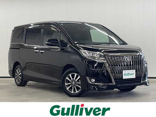 トヨタ エスクァイア Gi プレミアムパッケージ ブラックテーラード 長崎県 2019(令1)年 7.4万km 黒 社外11インチナビ（アルパイン　EX11Z）/両側パワースライドドア/バックカメラ/フルセグTV/Bluetooth/ドライブレコーダー/ETC/LEDヘッドランプ/衝突軽減システム/コーナーセンサー/レーンキープアシスト/ステアリングヒーター/オートライト/オートハイビーム/ハーフレザーシート/シートヒーター/純正フロアマット/スマートキー/USBポート×２/取扱説明書