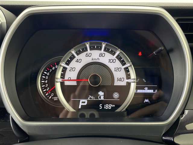 スズキ スペーシア カスタム HYBRID XS ターボ 秋田県 2023(令5)年 0.6万km ブルーイッシュブラックパール3 4WD/スズキセーフティサポート/両側パワースライドドア/パドルシフト/レーダークルーズコントロール/革巻きハンドル/ハーフレザーシート/前席シートヒーター/USB/プッシュスタート/電動格納ミラー/リアサンシェード/純正アルミホイール/コーナーセンサー/LEDヘッドライト/フォグランプ/オートライト/コーナーセンサー/スマートキー/スペアキー