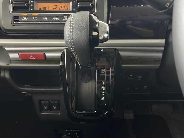 スズキ スペーシア カスタム HYBRID XS ターボ 秋田県 2023(令5)年 0.6万km ブルーイッシュブラックパール3 4WD/スズキセーフティサポート/両側パワースライドドア/パドルシフト/レーダークルーズコントロール/革巻きハンドル/ハーフレザーシート/前席シートヒーター/USB/プッシュスタート/電動格納ミラー/リアサンシェード/純正アルミホイール/コーナーセンサー/LEDヘッドライト/フォグランプ/オートライト/コーナーセンサー/スマートキー/スペアキー