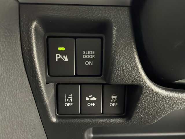 スズキ スペーシア カスタム HYBRID XS ターボ 秋田県 2023(令5)年 0.6万km ブルーイッシュブラックパール3 4WD/スズキセーフティサポート/両側パワースライドドア/パドルシフト/レーダークルーズコントロール/革巻きハンドル/ハーフレザーシート/前席シートヒーター/USB/プッシュスタート/電動格納ミラー/リアサンシェード/純正アルミホイール/コーナーセンサー/LEDヘッドライト/フォグランプ/オートライト/コーナーセンサー/スマートキー/スペアキー