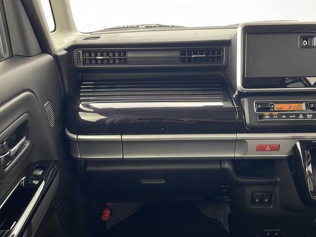 スズキ スペーシア カスタム HYBRID XS ターボ 秋田県 2023(令5)年 0.6万km ブルーイッシュブラックパール3 4WD/スズキセーフティサポート/両側パワースライドドア/パドルシフト/レーダークルーズコントロール/革巻きハンドル/ハーフレザーシート/前席シートヒーター/USB/プッシュスタート/電動格納ミラー/リアサンシェード/純正アルミホイール/コーナーセンサー/LEDヘッドライト/フォグランプ/オートライト/コーナーセンサー/スマートキー/スペアキー