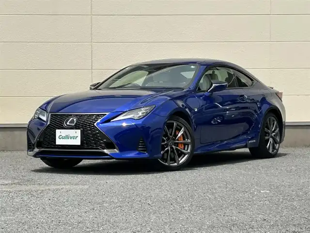 レクサス ＲＣ 300h Fスポーツ 茨城県 2019(令1)年 3.2万km ヒートブルーコントラストレイヤリング 純正ナビ/Bluetooth接続/フルセグTV/DVD再生機能/USB入力端子/オレンジキャリパー/前後ドライブレコーダー/レーダークルーズコントロール/ハンドルヒーター/D＋N席シートヒーター/D＋N席エアシート/D＋N席パワーシート/カーテンエアバック/プリクラッシュセーフティ/三眼LEDヘッドライト/純正アルミホイール/ETC2.0