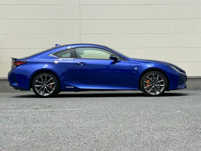 レクサス ＲＣ 300h Fスポーツ 茨城県 2019(令1)年 3.2万km ヒートブルーコントラストレイヤリング 純正ナビ/Bluetooth接続/フルセグTV/DVD再生機能/USB入力端子/オレンジキャリパー/前後ドライブレコーダー/レーダークルーズコントロール/ハンドルヒーター/D＋N席シートヒーター/D＋N席エアシート/D＋N席パワーシート/カーテンエアバック/プリクラッシュセーフティ/三眼LEDヘッドライト/純正アルミホイール/ETC2.0