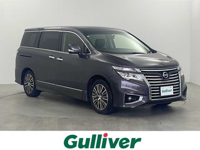 日産 エルグランド 250ハイウェイスターS 栃木県 2016(平28)年 5万km メタルグレー 純正メーカーナビ/(BT/AM/FM/CD/DVD/フルセグ）/ETC/クルーズコントロール/片側パワースライドドア/横滑り防止/オットマン/バックカメラ/MTモード付AT/電動格納ミラー/ステアリングスイッチ/純正フロアマット/純正18インチAW/プッシュスタート/スマートキー
