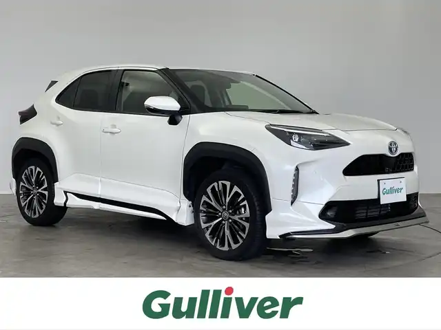 トヨタ ヤリスクロス ハイブリッド Z 福島県 2021(令3)年 4.6万km ホワイトパールクリスタルシャイン モデリスタエアロ/純正ディスプレイオーディオ/パノラミックビューモニター/ステアリングリモコン/プリクラッシュセーフティ/レーントレーシングアシスト/レーダークルーズコントロール/ブラインドスポットモニター/クリアランスソナー/ロードサインアシスト/先行車発進お知らせ機能/シートヒーター/ステアリングヒーター/LEDオートライト/スマートキー/ETC