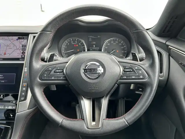 日産 スカイライン 400R 新潟県 2019(令1)年 1.9万km スーパーブラック 衝突軽減/純正ナビ/(AM/FM/CD/DVD/BT/フルセグ)/全方位カメラ/ETC2.0/レーダークルーズコントロール/社外ドライブレコーダー/パドルシフト/革巻きステアリング/ステアリングスイッチ/ダイヤキルティングレッドステッチ入革スポーツシート/シートヒーター/AUTOライト/LEDヘッドライト/フォグランプ/横滑り防止/プッシュスタート/スマートキー