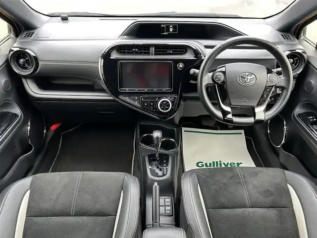 トヨタ アクア G GRスポーツ 兵庫県 2018(平30)年 4.9万km イエロー 純正9インチナビ/フルセグTV/Bluetooth接続/バックカメラ/トヨタセーフティセンス/クルーズコントロール/ビルトインETC2.0/オートハイビーム/GR専用スポーツシート/GR純正フロアマット/社外アルミホイール/ハーフレザーシート