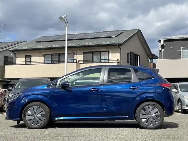日産 ノート X 宮城県 2023(令5)年 0.7万km オーロラフレアブルーパール 純正ナビ/純正ドラレコ前後/純正フロアマット/デジタルインナーミラー/全周囲バックモニター/オートハイビーム/クルーズコントロール/ＡＭ／ＦＭ／Ｂｌｕｅｔｏｏｔｈ／ＨＤＭＩ/ＥＶモードスイッチ/オートブレーキホールド/ステアリング支援機能