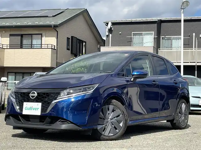 日産 ノート X 宮城県 2023(令5)年 0.7万km オーロラフレアブルーパール 純正ナビ/純正ドラレコ前後/純正フロアマット/デジタルインナーミラー/全周囲バックモニター/オートハイビーム/クルーズコントロール/ＡＭ／ＦＭ／Ｂｌｕｅｔｏｏｔｈ／ＨＤＭＩ/ＥＶモードスイッチ/オートブレーキホールド/ステアリング支援機能