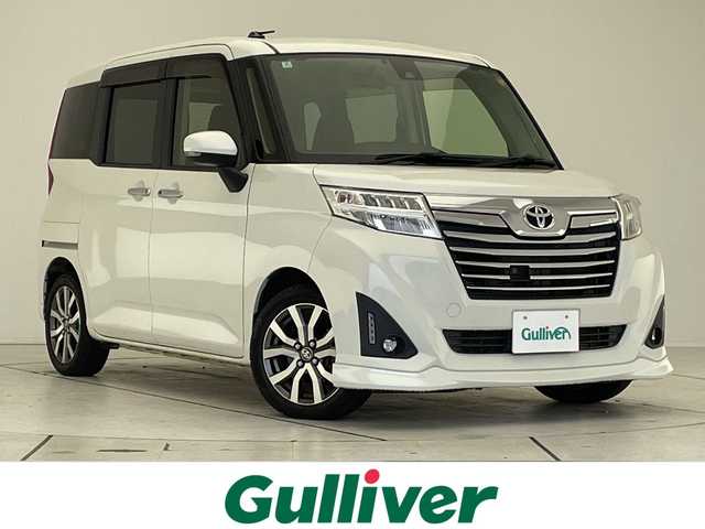 トヨタ ルーミー カスタムG－T 愛知県 2018(平30)年 6.6万km パールホワイトⅢ 純正9型ナビ SDカードなし/両側パワースライドドア/クルーズコントロール/シートヒーター/バックカメラ/コーナーセンサー/純正アルミホイール/LEDヘッドライト/オートマチックハイビーム/ETC/衝突軽減システム/フルセグ/CD DVD/Bluetooth/ステアリングスイッチ/スマートキー/プッシュスタート
