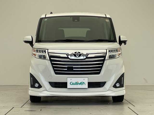 トヨタ ルーミー カスタムG－T 愛知県 2018(平30)年 6.6万km パールホワイトⅢ 純正9型ナビ SDカードなし/両側パワースライドドア/クルーズコントロール/シートヒーター/バックカメラ/コーナーセンサー/純正アルミホイール/LEDヘッドライト/オートマチックハイビーム/ETC/衝突軽減システム/フルセグ/CD DVD/Bluetooth/ステアリングスイッチ/スマートキー/プッシュスタート