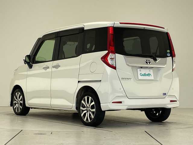 トヨタ ルーミー カスタムG－T 愛知県 2018(平30)年 6.6万km パールホワイトⅢ 純正9型ナビ SDカードなし/両側パワースライドドア/クルーズコントロール/シートヒーター/バックカメラ/コーナーセンサー/純正アルミホイール/LEDヘッドライト/オートマチックハイビーム/ETC/衝突軽減システム/フルセグ/CD DVD/Bluetooth/ステアリングスイッチ/スマートキー/プッシュスタート