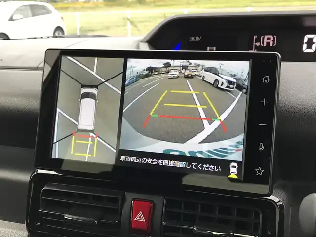 ダイハツ タント カスタム RS 鳥取県 2023(令5)年 4.8万km ブラックマイカメタリック/シャイニングホワイトパール ターボ・ツートンカラー/純正9インチDPオーディオ/フルセグ/BT/USB/パノラマモニター/ドライブレコーダー・ETC/スマートアシスト/レーンキープアシスト/クリアランスソナー/両側パワースライドドア/ハーフレザーシート/前席シートヒーター/LEDヘットライト/フォグライト/純正15インチアルミ（規格外）/プッシュエンジンスタート/アイドリングストップ/スぺアキー