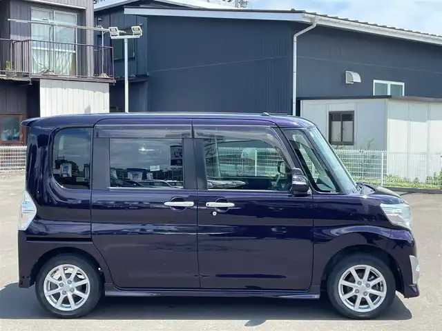 ダイハツ タント カスタム X SA 宮城県 2015(平27)年 8.6万km ナイトシャドーパープルクリスタルM (株)IDOMが運営する【じしゃロン仙台店】の自社ローン専用車両になりますこちらは現金またはオートローンご利用時の価格です。自社ローンご希望の方は別途その旨お申付け下さい/社外ナビ/パワースライドドア/ETC/スマートキー/プッシュスタート