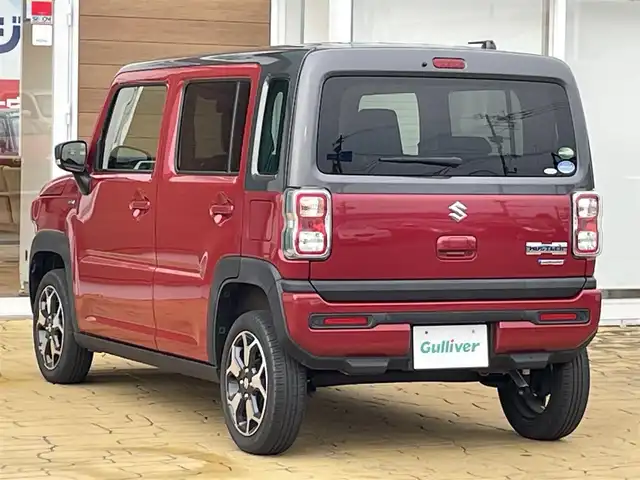 スズキ ハスラー HYBRID X 宮崎県 2020(令2)年 3.1万km フェニックスレッドパール/ガンメタリック2トーンルーフ 禁煙車/衝突被害軽減ブレーキ/社外オーディオ/（カロッツェリア/PVH-9300VSZS/Bluetooth）/社外バックカメラ/純正LEDオートライト/純正LEDフォグ/純正15インチアルミ/純正セキュリティアラーム/純正フロアマット/レーンディパーチャーアラート/クリアランスソナー/エネチャージ/前席シートヒーター/オートエアコン/スマートキー/プッシュエンジンスタート/新車時保証書/取扱い説明書