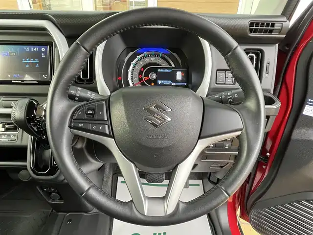 スズキ ハスラー HYBRID X 宮崎県 2020(令2)年 3.1万km フェニックスレッドパール/ガンメタリック2トーンルーフ 禁煙車/衝突被害軽減ブレーキ/社外オーディオ/（カロッツェリア/PVH-9300VSZS/Bluetooth）/社外バックカメラ/純正LEDオートライト/純正LEDフォグ/純正15インチアルミ/純正セキュリティアラーム/純正フロアマット/レーンディパーチャーアラート/クリアランスソナー/エネチャージ/前席シートヒーター/オートエアコン/スマートキー/プッシュエンジンスタート/新車時保証書/取扱い説明書