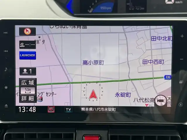ダイハツ タント カスタム RS スタイルセレクション 熊本県 2021(令3)年 2.1万km パールブラック ワンオーナー/純正ナビ/・AM/FM/CD/DVD/SD/iPod/BT/・フルセグTV/全周囲カメラ/・フロント/サイド/バック/スマートアシスト/・アイドリングストップ/・衝突被害軽減システム/・横滑り防止機能/・クリアランスソナー/・アダプティブクルーズコントロール/前後コーナーセンサー/革巻きステアリング/・ステアリングリモコン/ハーフレザーシート/・D/N席シートヒーター/純正ドライブレコーダー（前方）/オートライト/・LEDライト/・フォグランプ/電動格納ミラー/・ウィンカーミラー/電動サイドブレーキ/・ホールドボタン/ETC/純正ドアバイザー/純正フロアマット/純正アルミホイール/スマートキー/・スペアキー