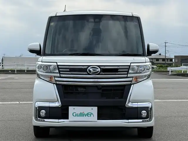 ダイハツ タント カスタムRS トップED LTD SAⅢ 佐賀県 2018(平30)年 3.5万km パールホワイトⅢ ワンオーナー/純正8インチSDナビゲーション/・フルセグTV/CD/DVD/SD/USB/HDMI/Bluetooth/パノラマモニター/前方ドライブレコーダー/両側パワースライドドア/レザー調シートカバー/D席シートヒーター/後席サンシェード/革巻きステアリング/ステアリングリモコン/純正15インチアルミホイール/純正LEDヘッドライト/・オートマチックハイビーム/純正LEDフォグランプ/純正フロアマット/純正ドアバイザ―/衝突被害軽減ブレーキ/車線逸脱警報機能/横滑り防止装置