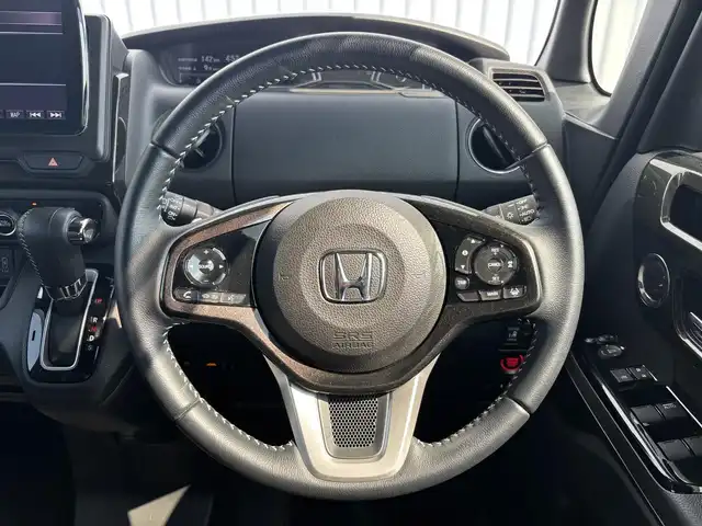 ホンダ Ｎ ＢＯＸ カスタム G EX ターボ ホンダセンシング 滋賀県 2020(令2)年 2.2万km プレミアムベルベットパープル・パール 社外ナビ/(Bluetooth/フルセグ/CD/DVD)/ホンダセンシング/・アダプティブクルーズコントロール/・衝突軽減ブレーキ/・レーンキープアシスト/・先行車発進告知/・標識認識/・オートハイビーム/LEDオートライト/フォグ/両側電動スライドドア/ハーフレザーシート/シートヒーター/ビルトインETC/パドルシフト/純正フロアマット/USB/ドアバイザー