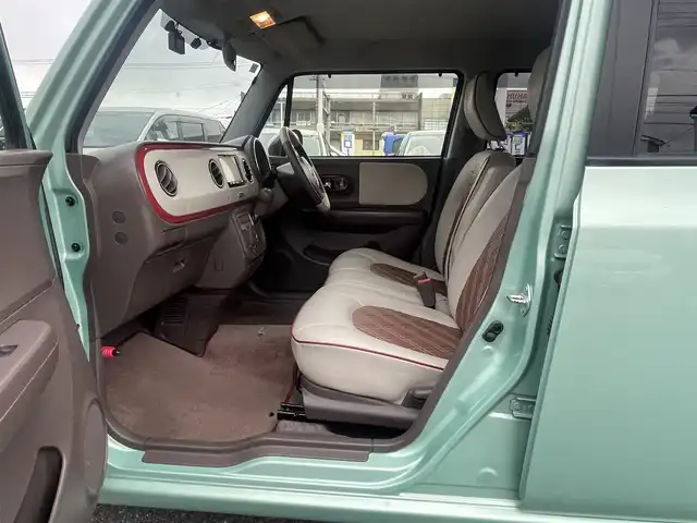 スズキ ラパン ショコラ X 愛知県 2014(平26)年 10.9万km フォレストアクアメタリック/ホワイト 【(株)IDOMが運営する【じしゃロン名古屋鳴海店】の自社ローン対象車両になります。こちらは現金ご利用時の価格です。自社ローンご希望の方は別途その旨お申付け下さい。】/メモリナビ（CD/DVD/フルセグTV/BT）/ETC/スマートキー/前後ドラレコ/スペアキー/HID/オートエアコン