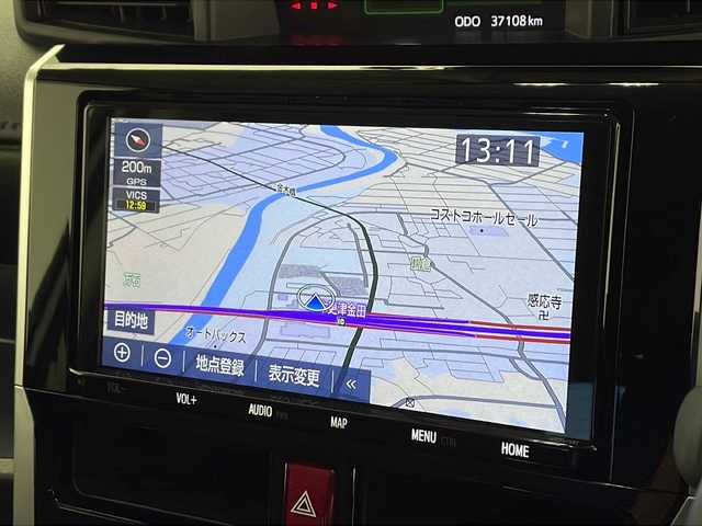 トヨタ ルーミー カスタムG－T 千葉県 2022(令4)年 3.8万km ブラックマイカメタリック/パールホワイト2トーン 衝突軽減ブレーキ/純正SDナビ/（フルセグ/Bluetooth/USB/FM/AM）/全方位カメラ/ETC/ドライブレコーダー/アイドリングストップ/デジタルインナーミラー/シートカバー/シートヒーター（運転席＋助手席）/LEDヘッドライト/電動格納ミラー