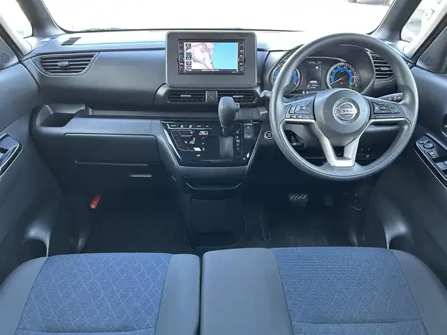 日産 ルークス HWS X プロパイロットED 島根県 2021(令3)年 4.3万km ブラック 登録時走行距離42300km/純正SDナビ(Bluetooth・AM・FM・CD)/フルセグTV/プロパイロット/両側パワースライドドア/デジタルミラー/ETC/全周囲カメラ/純正フロアマット/純正AW/後方コーナーセンサー/LEDヘッドライト/オートライト/シートバックテーブル/ロールサンシェード/禁煙車