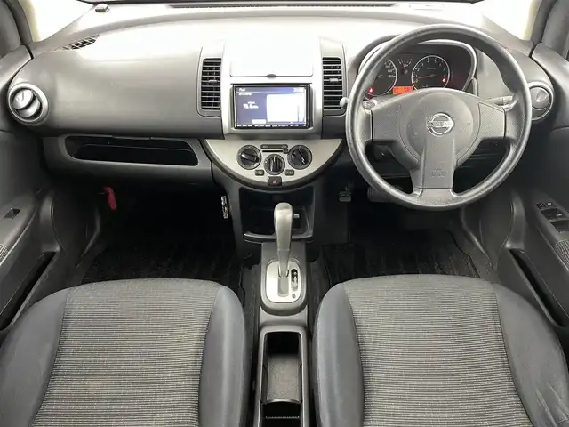 日産 ノート 15X 福島県 2009(平21)年 11.2万km ダイヤモンドシルバー 純正HDDナビ/・バックカメラ/・ＥＴＣ/・フルセグＴＶ/・ＨＤＤ/・ＣＤ／ＤＶＤ/・ＦＭ／ＡＭ/純正フロアマット/社外ホイール/純正ドアバイザー/電格ミラー/スマートキー/ライトべライザー