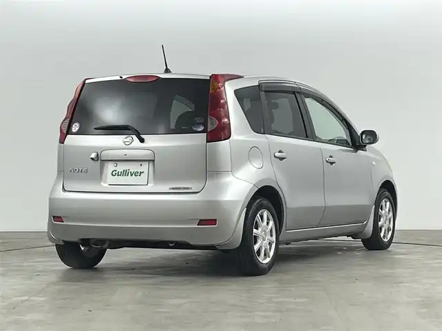 日産 ノート 15X 福島県 2009(平21)年 11.2万km ダイヤモンドシルバー 純正HDDナビ/・バックカメラ/・ＥＴＣ/・フルセグＴＶ/・ＨＤＤ/・ＣＤ／ＤＶＤ/・ＦＭ／ＡＭ/純正フロアマット/社外ホイール/純正ドアバイザー/電格ミラー/スマートキー/ライトべライザー