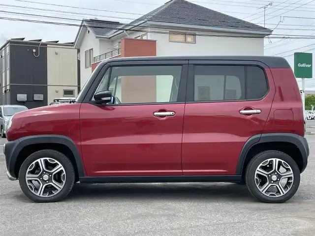 スズキ ハスラー X ターボ 道央・札幌 2014(平26)年 8.2万km フェニックスレッドパール/ブルーイッシュブラックパール ４WD/社外メモリーナビ/CD/DVD/BT/フルセグ/衝突被害軽減ブレーキ/横滑り防止装置/ヒルディセントコントロール/グリップコントロール/ビルトインETC/アイドリングストップ/D席シートヒーター/プッシュスタート/スマートキー/HIDヘッドライト/オートライト/フォグランプ/電動格納ミラー/ヒーテッドドアミラー/ウィンカーミラー/フロアマット/スペアキー