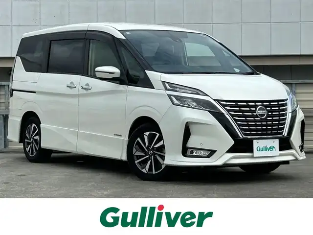 日産 セレナ ハイウェイスター V 静岡県 2020(令2)年 5.3万km ブリリアントホワイトパール AIS評価4.5点/純正ナビ/・フルセグ/BT/CD/DVD/アラウンドビューモニター/フリップダウンモニター/デジタルインナーミラー/ビルトインETC/両側パワースライドドア/プロパイロット/BSM/ステアリングスイッチ/電動パーキングブレーキ/・オートホールド/スマートキー/・プッシュスタート/エンジンスターター/LEDヘッドライト/・フォグランプ/電動格納ミラー/ウィンカーミラー/純正フロアマット/純正ドアバイザー/純正16インチアルミホイール