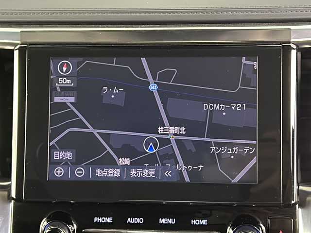 トヨタ アルファード S Cパッケージ 愛知県 2022(令4)年 3.8万km ブラック ワンオーナー/純正10.5型ナビ/（Bluetooth/AM/FM/USB)/フリップダウンモニター/シーケンシャルウインカー/衝突軽減ブレーキ/レーダークルーズコントロール/コーナーセンサー/ETC2.0/前後ドラレコ/両側パワースライドドア/快適温熱シート/オットマン/全席パワーシート/パワーバックドア/100V充電/三眼LEDヘッドライト/オートマチックハイビーム/ステアリングヒーター/純正アルミホイール/純正フロアマット/ステアリングスイッチ