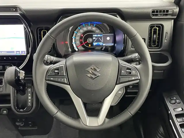 スズキ ハスラー HYBRID X 岡山県 2025(令7)年 0.1万km未満 ブルーイッシュブラックパール3 届出済未使用	/純正メモリナビゲーション		/【フルセグ/Bluetooth/DVD/CarPlay】		/全方位カメラパッケージ		/純正15inアルミホイール+サマータイヤ：装着	/レーダークルーズコントロール	/LEDヘッドライト（AUTO機能付き）		/シートヒーター		/横滑り防止機能		/衝突軽減システム		/車線逸脱防止システム	/スマートキー		/プッシュスタート		/コーナーセンサー				/新車保証書		/取扱説明書		/スペアキー×１