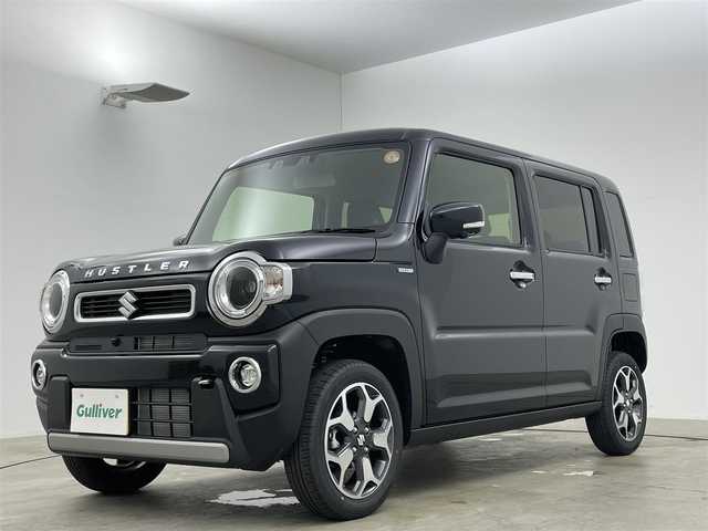 スズキ ハスラー HYBRID X 岡山県 2025(令7)年 0.1万km未満 ブルーイッシュブラックパール3 届出済未使用	/純正メモリナビゲーション		/【フルセグ/Bluetooth/DVD/CarPlay】		/全方位カメラパッケージ		/純正15inアルミホイール+サマータイヤ：装着	/レーダークルーズコントロール	/LEDヘッドライト（AUTO機能付き）		/シートヒーター		/横滑り防止機能		/衝突軽減システム		/車線逸脱防止システム	/スマートキー		/プッシュスタート		/コーナーセンサー				/新車保証書		/取扱説明書		/スペアキー×１