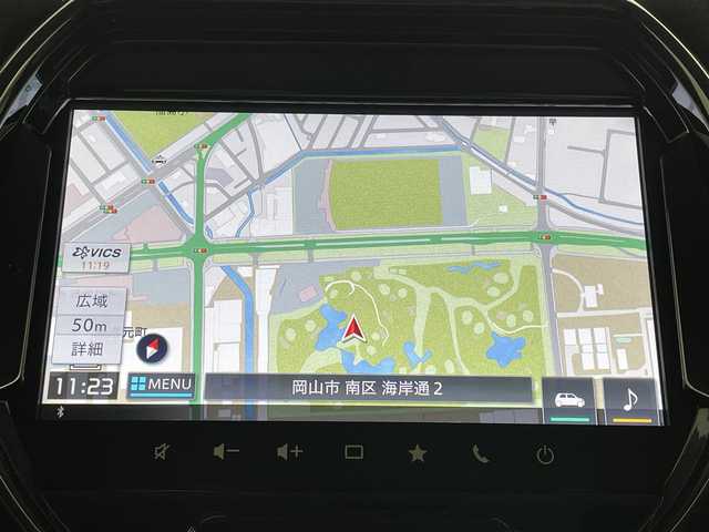 スズキ ハスラー HYBRID X 岡山県 2025(令7)年 0.1万km未満 ブルーイッシュブラックパール3 届出済未使用	/純正メモリナビゲーション		/【フルセグ/Bluetooth/DVD/CarPlay】		/全方位カメラパッケージ		/純正15inアルミホイール+サマータイヤ：装着	/レーダークルーズコントロール	/LEDヘッドライト（AUTO機能付き）		/シートヒーター		/横滑り防止機能		/衝突軽減システム		/車線逸脱防止システム	/スマートキー		/プッシュスタート		/コーナーセンサー				/新車保証書		/取扱説明書		/スペアキー×１