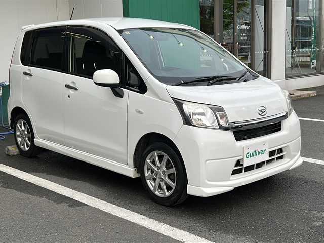 ダイハツ ムーヴ L VSスマートセレクション SN 京都府 2014(平26)年 12.3万km ホワイト 〇SDナビ/〇ワンセグテレビ/〇バックカメラ/〇スマートキー/〇アイドリングストップ/〇純正アルミ