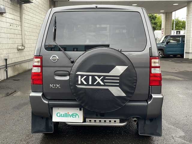 日産 キックス RX 道央・札幌 2009(平21)年 7.2万km ミディアムグレー 社外ナビ(BT、FM、AM、TV、SD、CD)/純正ドアバイザー/シートヒーター(運転席)/ETC/オートライト/純正エンジンスターター/バックカメラ/背面タイヤ