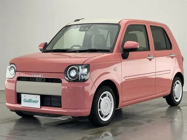 ダイハツ ミラ トコット G SA Ⅲ 愛知県 2018(平30)年 1.4万km ジューシーピンクM 純正ナビ　フルセグＴＶ　Ｂｌｕｅｔｏｏｔｈ　アラウンドビューモニター　前席シートヒーター　衝突軽減システム　前後ドライブレコーダー　ＥＴＣ　ＬＥＤヘッドライト　フロアマット　コーナーセンサー　禁煙車