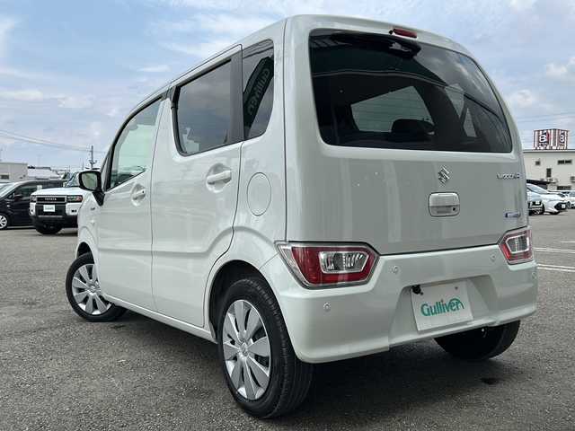 スズキ ワゴンＲ HYBRID FX 秋田県 2021(令3)年 4.1万km ピュアホワイトP 社外メモリナビ/社外CD、BT/バックカメラ/ドライブレコーダー/４WD/ETC/後方コーナーセンサー